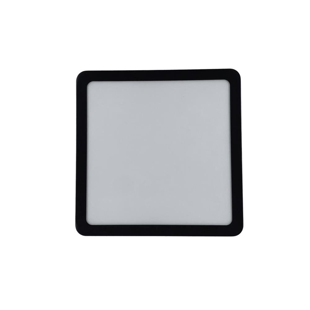 Painel de LED 18 W 4000k Quadrado Sobrepor Preto Foxlux