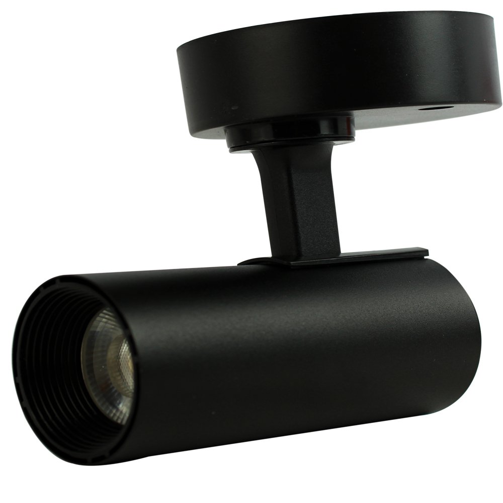 Spot Led Direcionável Sobrepor 12w Preto Bivolt 6500k Foxlux