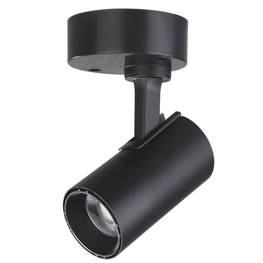 Spot Led Direcionável Sobrepor 7w Preto Bivolt 6500k Foxlux