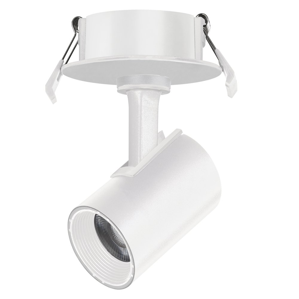 Spot Led Direcionável Embutir 7w Bivolt Branco 6500k Foxlux
