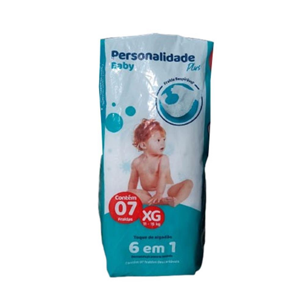 Fralda Personalide Baby Plus Tradicional Xg Com 7
