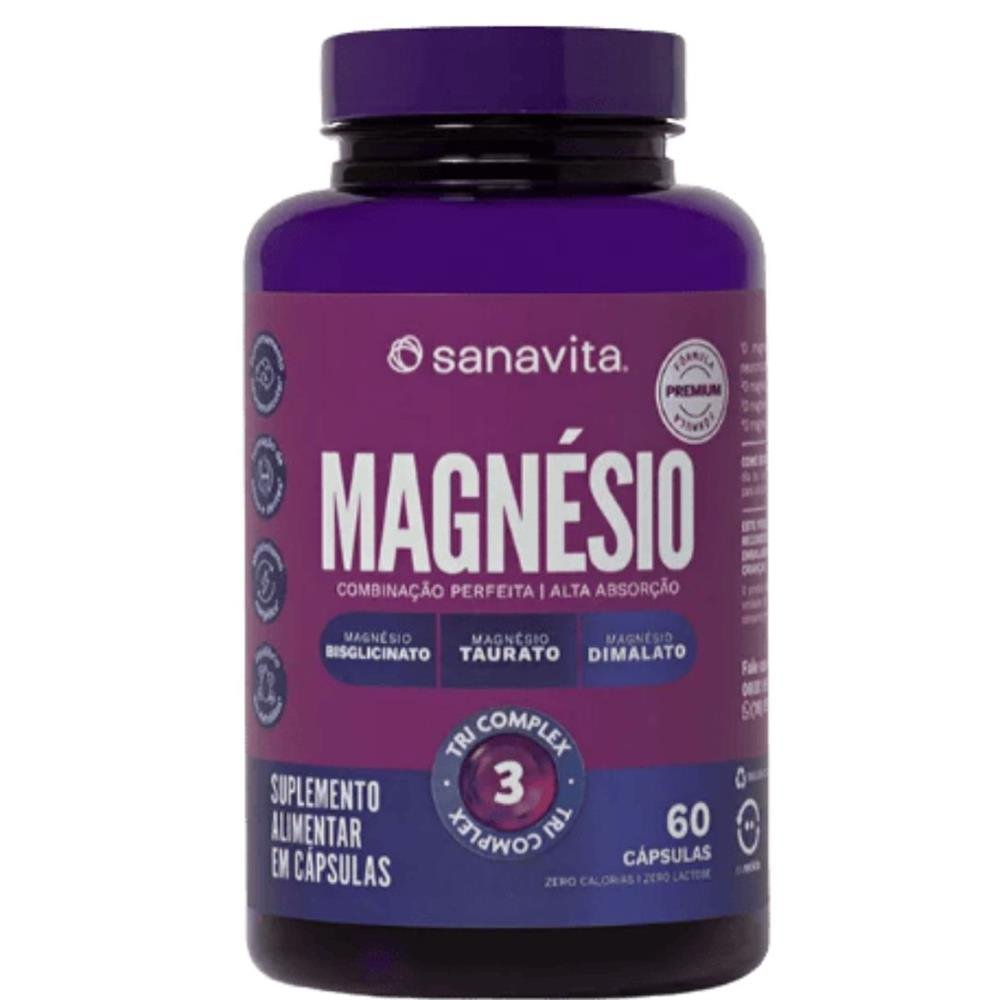 Magnesio Tri Complex Sanavita Com 60 Capsulas