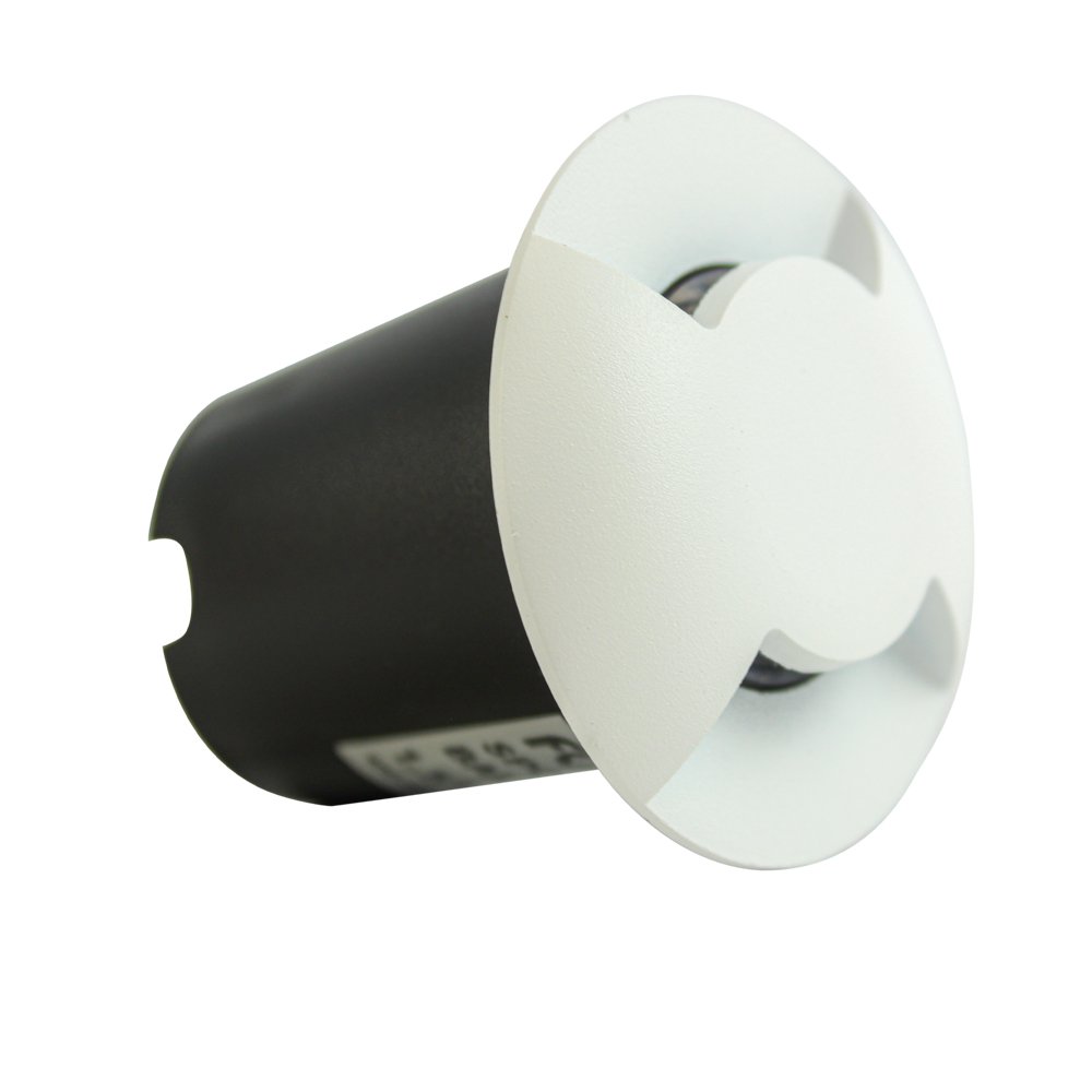 Spot Led Baliza 1,5w Branco 3000k 2 Fachos