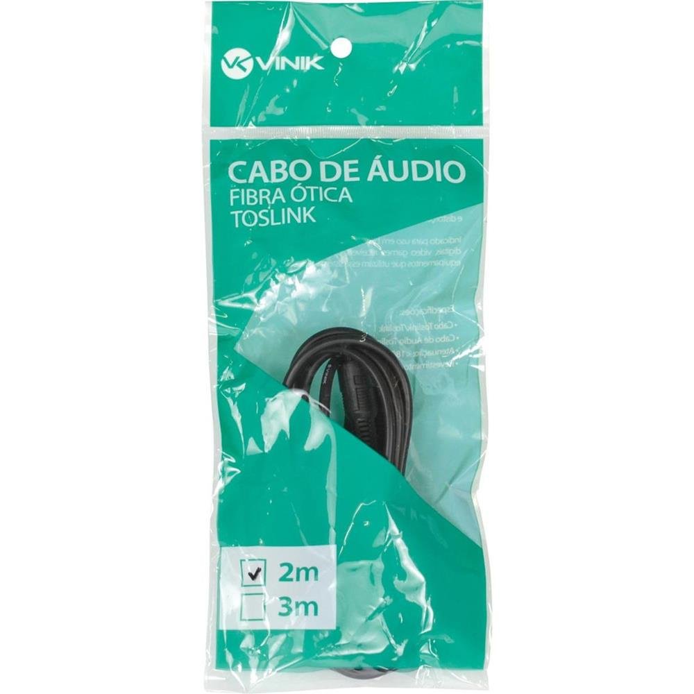 Cabo óptico De áudio Toslink 2 Metros Atc-2