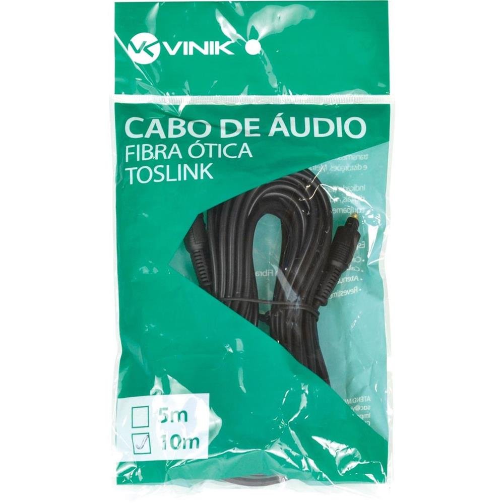 Cabo óptico De áudio Toslink 10 Metros Atc-10