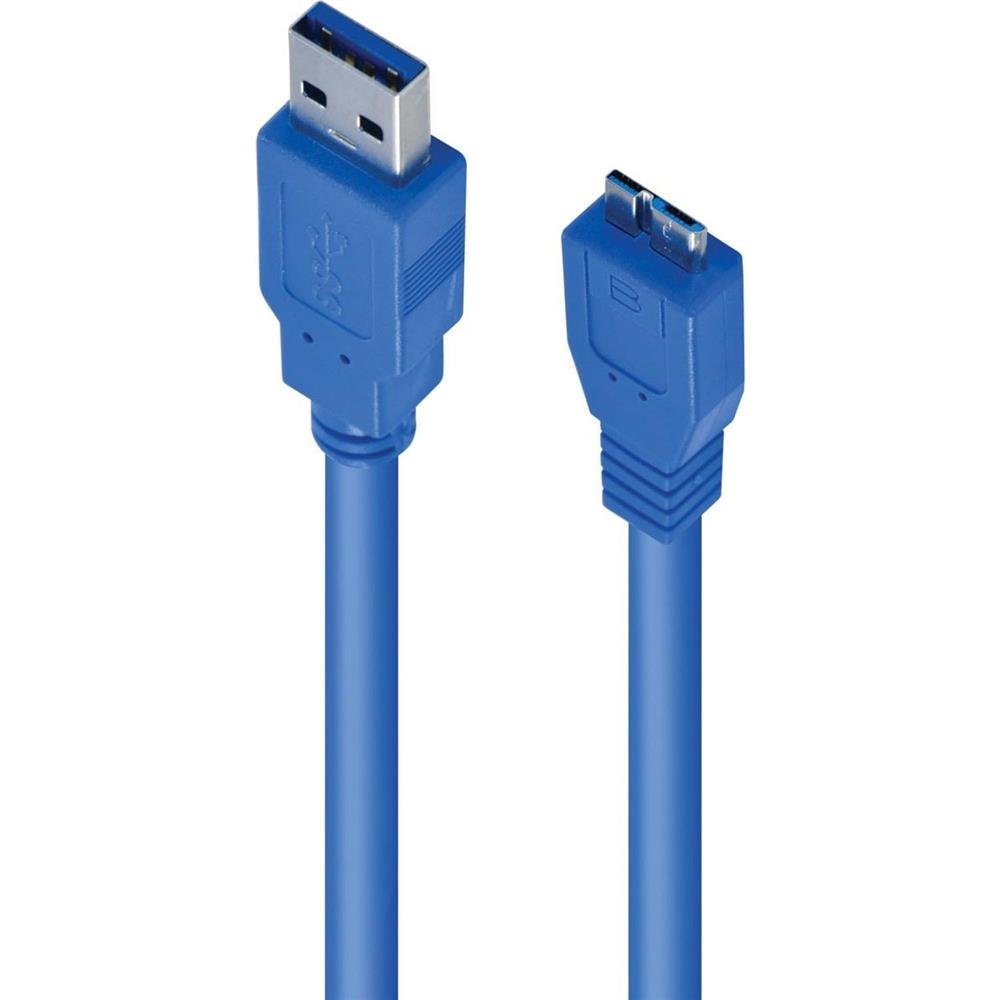 Cabo Para Hd Externo Usb 3.0 A Macho X Micro Usb B Macho 1.2 Metros U3ambmc-12