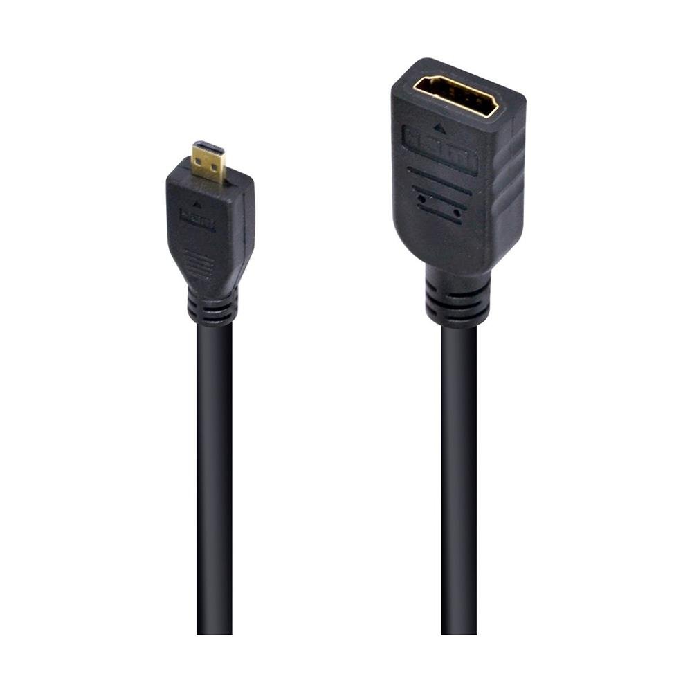 Cabo Adaptador Micro Hdmi X Hdmi Fêmea 30cm Amchf-30