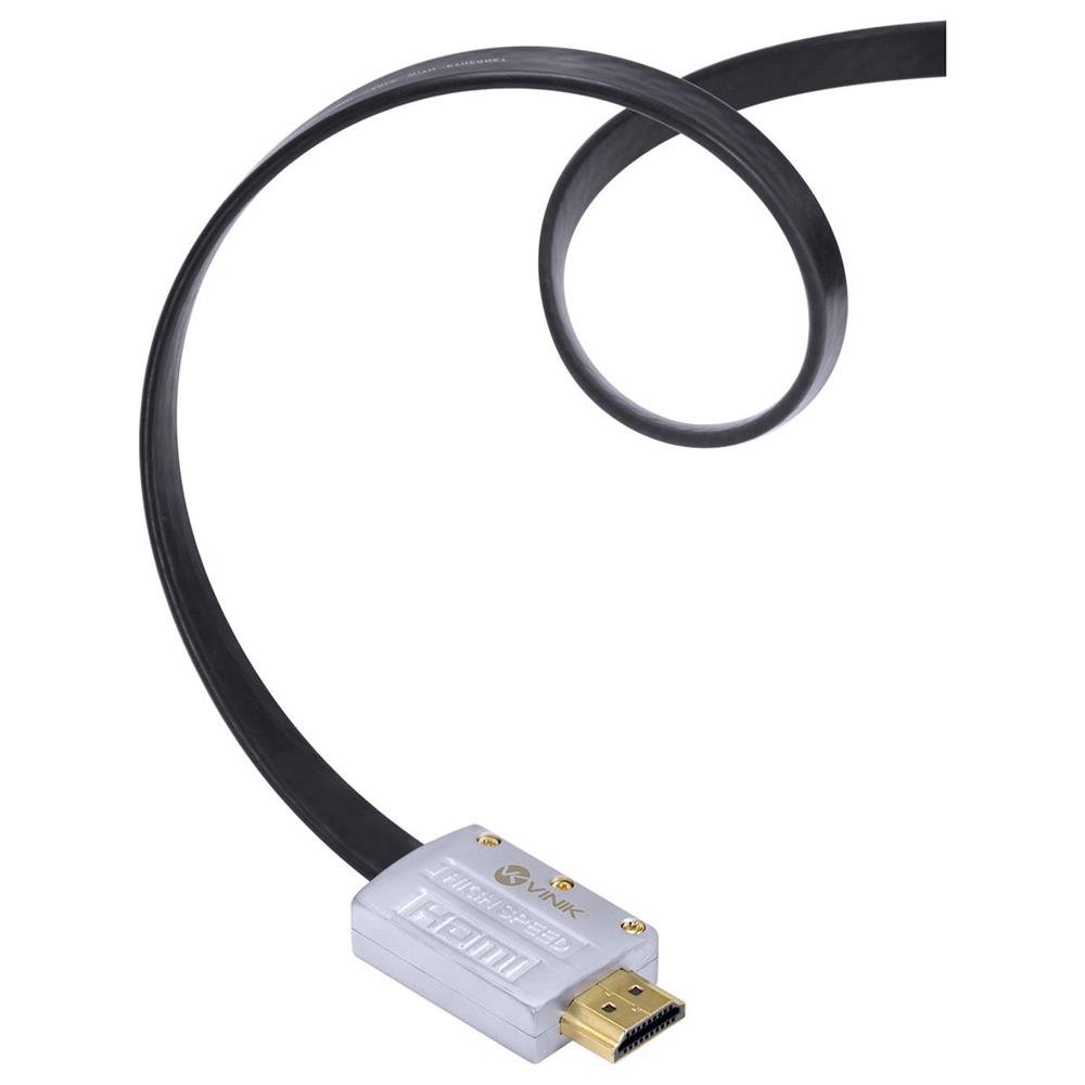 Cabo Hdmi 2.0 4k Ultra Hd 3d Conexão Ethernet Flat Com Conector Desmontável 5 Metros - H20fl-5