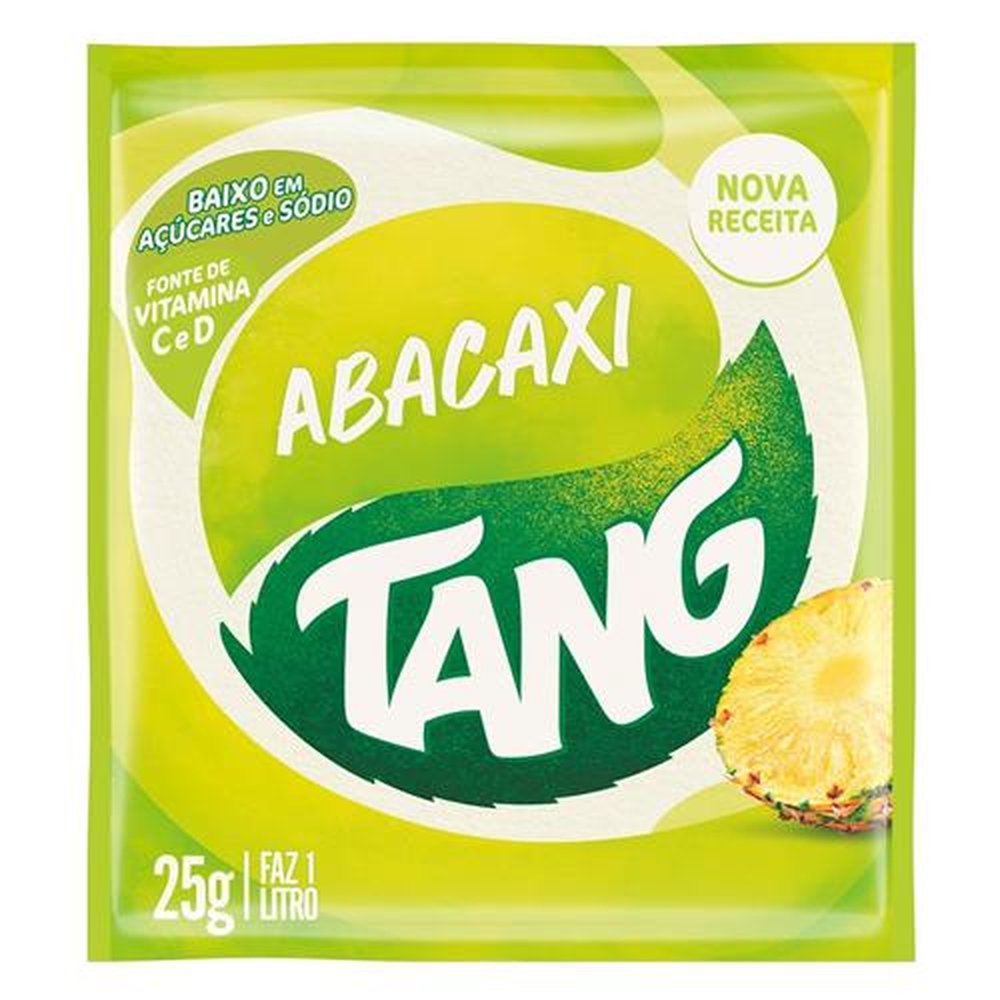 Refresco em Pó Tang Abacaxi 25g - Embalagem com 15 Unidades