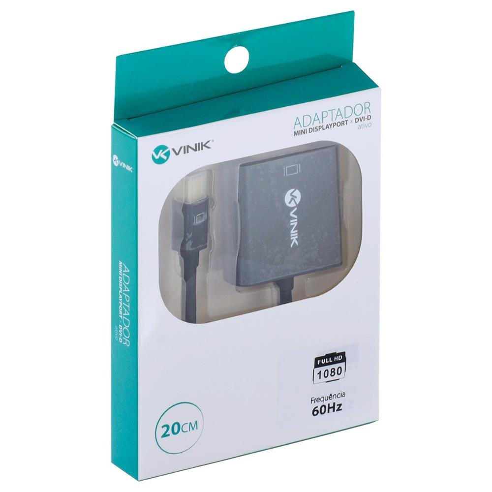Adaptador Mini Displayport 1.2v X Dvi-d Ativo 20cm Mdpdvi-a20