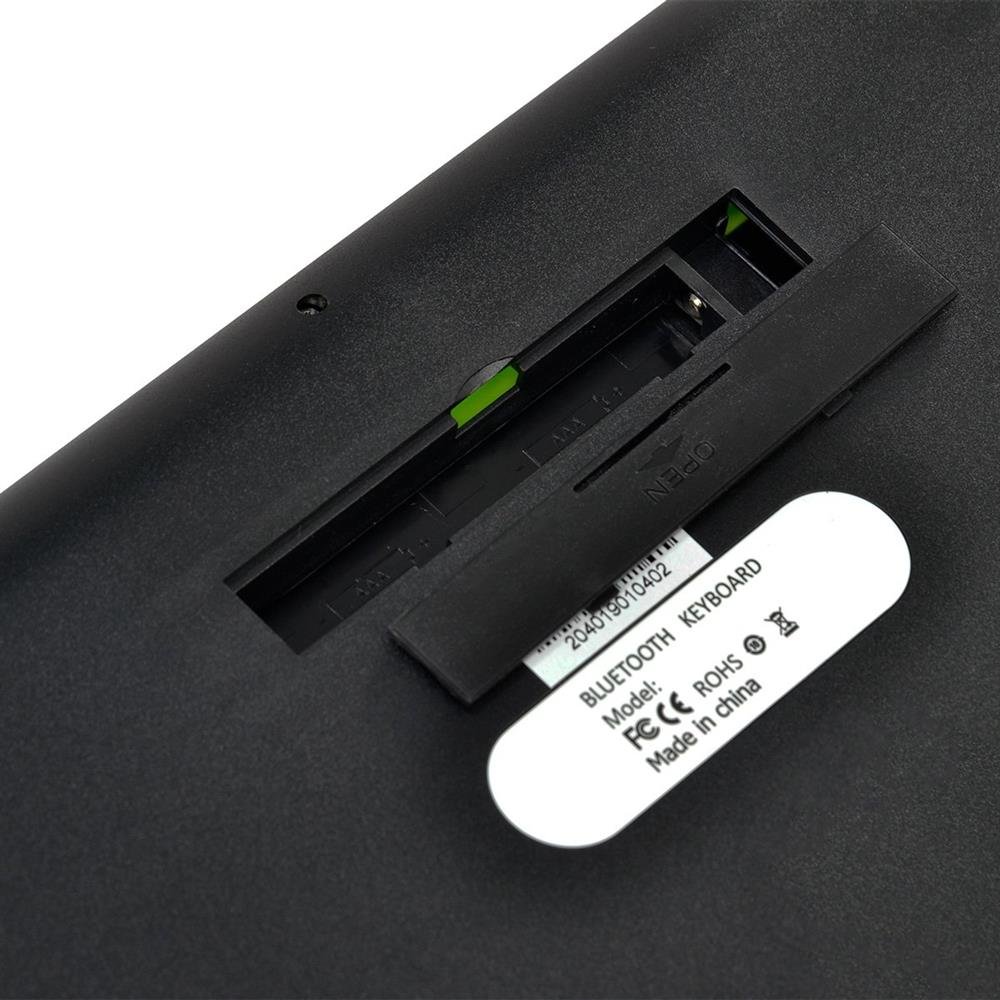 Teclado Sem Fio Bluetooth 3.0 Dynamic Smart Abnt Com Suporte Para Tablet Ou Celular - Preto - Dt200