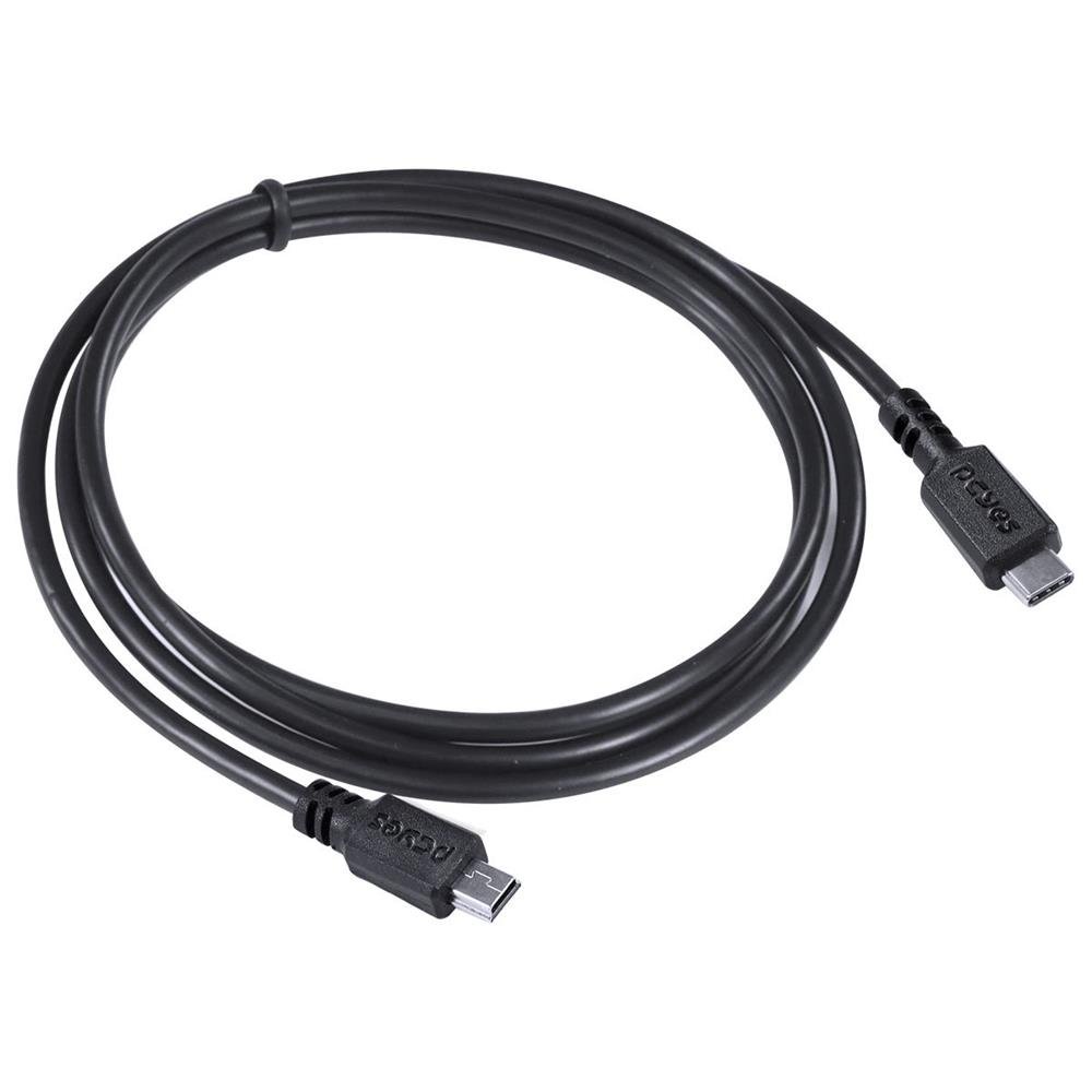 Cabo Usb Tipo C Para Mini Usb B 2.0 Para Type C Tipo C 1 Metro Preto - Pucmbp-1