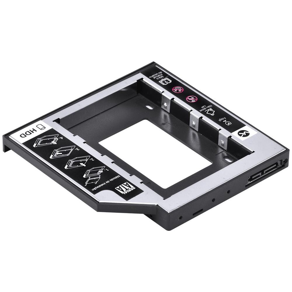 Adaptador Caddy Para Hd Ou Ssd Gaveta Dvd Notebook Sata 12.7mm Ac-127