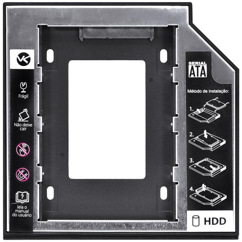 Adaptador Caddy Para Hd Ou Ssd Gaveta Dvd Notebook Sata 12.7mm Ac-127