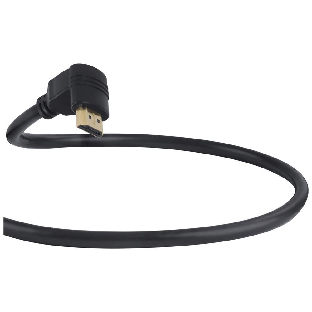 Cabo Hdmi 2.0 4k Ultra Hd 3d Conexão Ethernet Com 01 Conector 90º 5 Metros - H2090-5