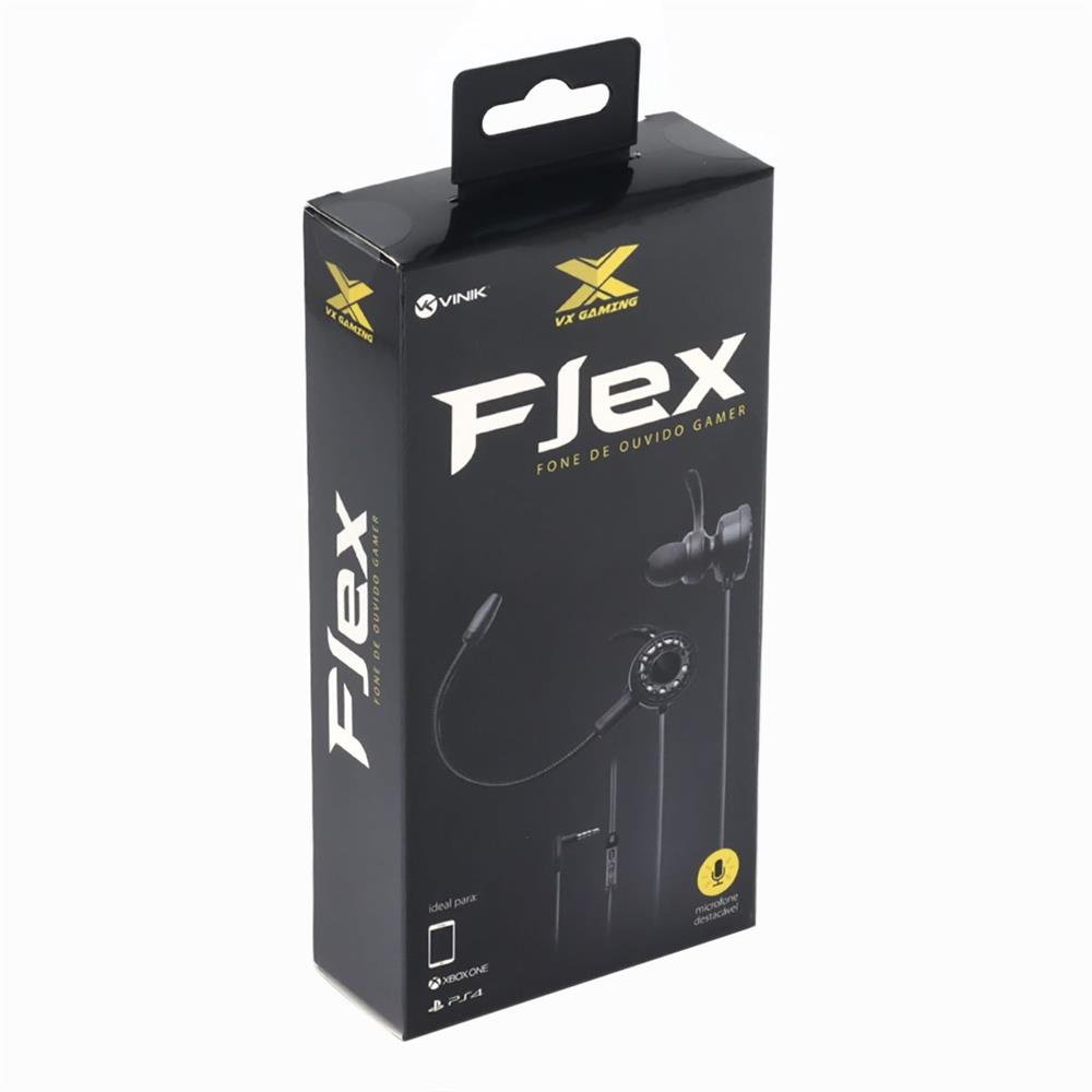 Fone De Ouvido Gamer Para Celular Flex Com Microfone Destacável