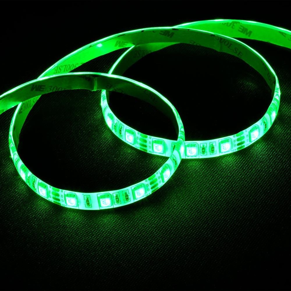 Fita De Led Vx Gaming Rgb Com Controlador Conexão Usb 120 Pontos De Led 2 Metros - Lru2