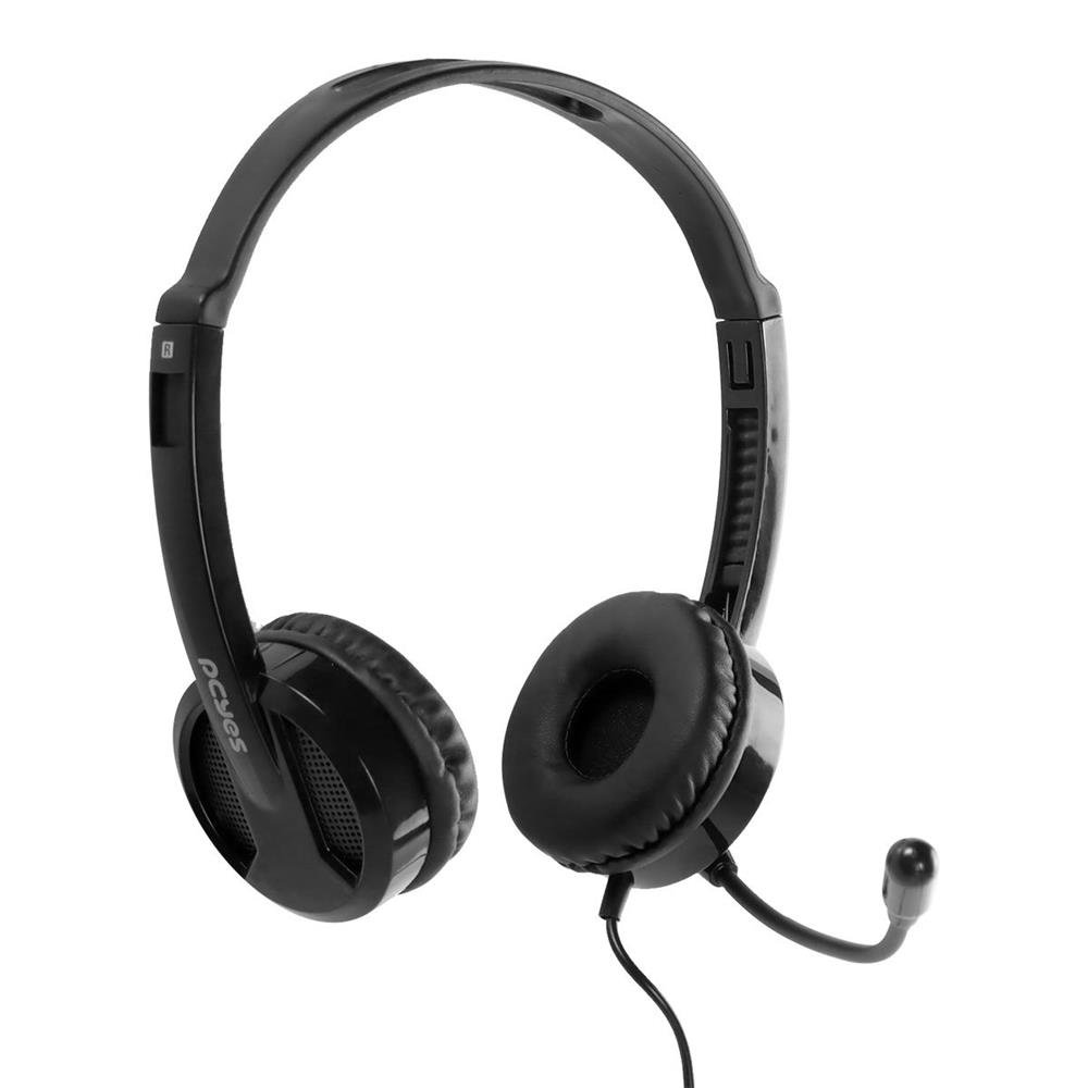 Fone De Ouvido Headset Office Hb300 Driver 30mm C/ Cabo P2/p3 3.5mm - Phb300