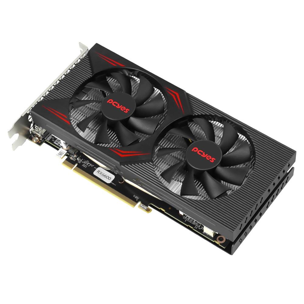 Placa De Video Amd Radeon Rx 6600 8gb Gddr6 128 Bits Dual-fan Graffiti Series - Pjrx6600gr68gbgs