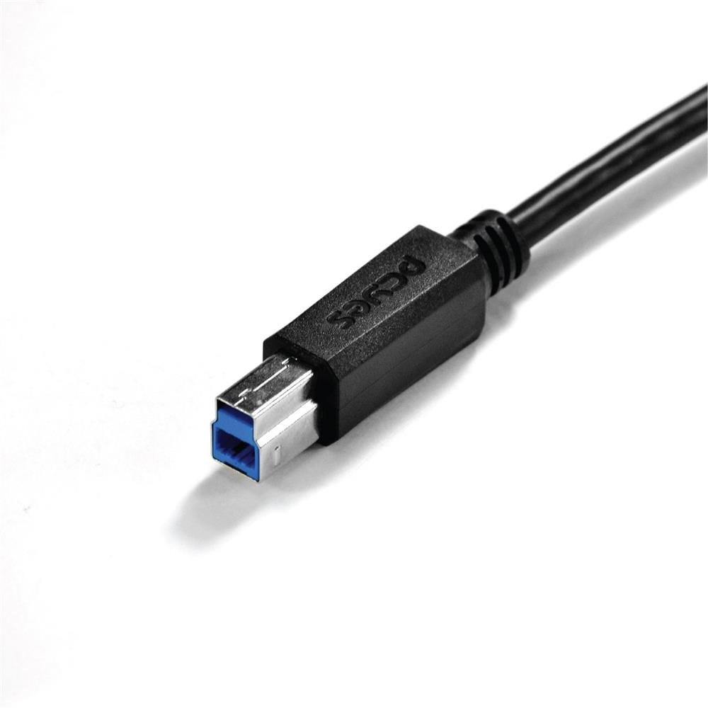 Cabo Para Impressora E Hd Externo Usb A 3.0 Macho Para Usb B 3.0 Macho 28awg Puro Cobre 3 Metros - Puabm3-3