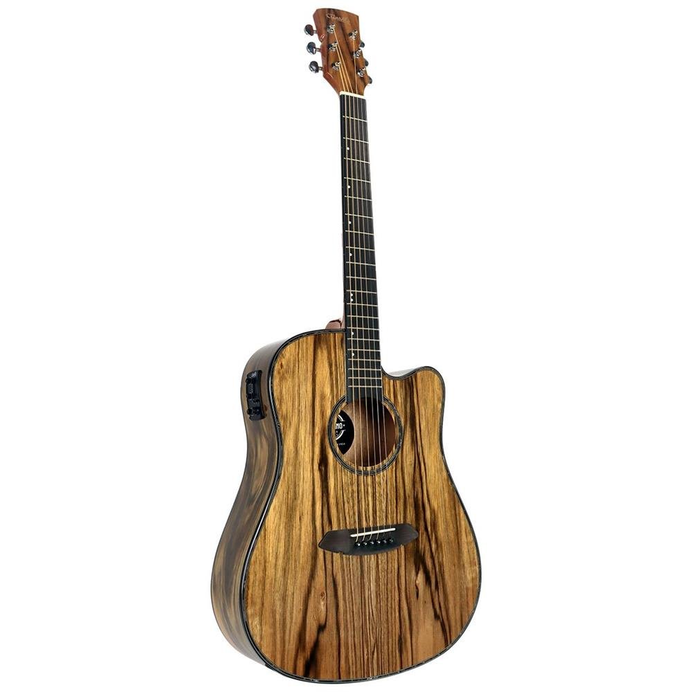 Violão Elétrico Vesúvio 41" - Tampo E Corpo Em Dao - Acabamento Gloss Hq - Eq 4 Bandas - Tvv1954