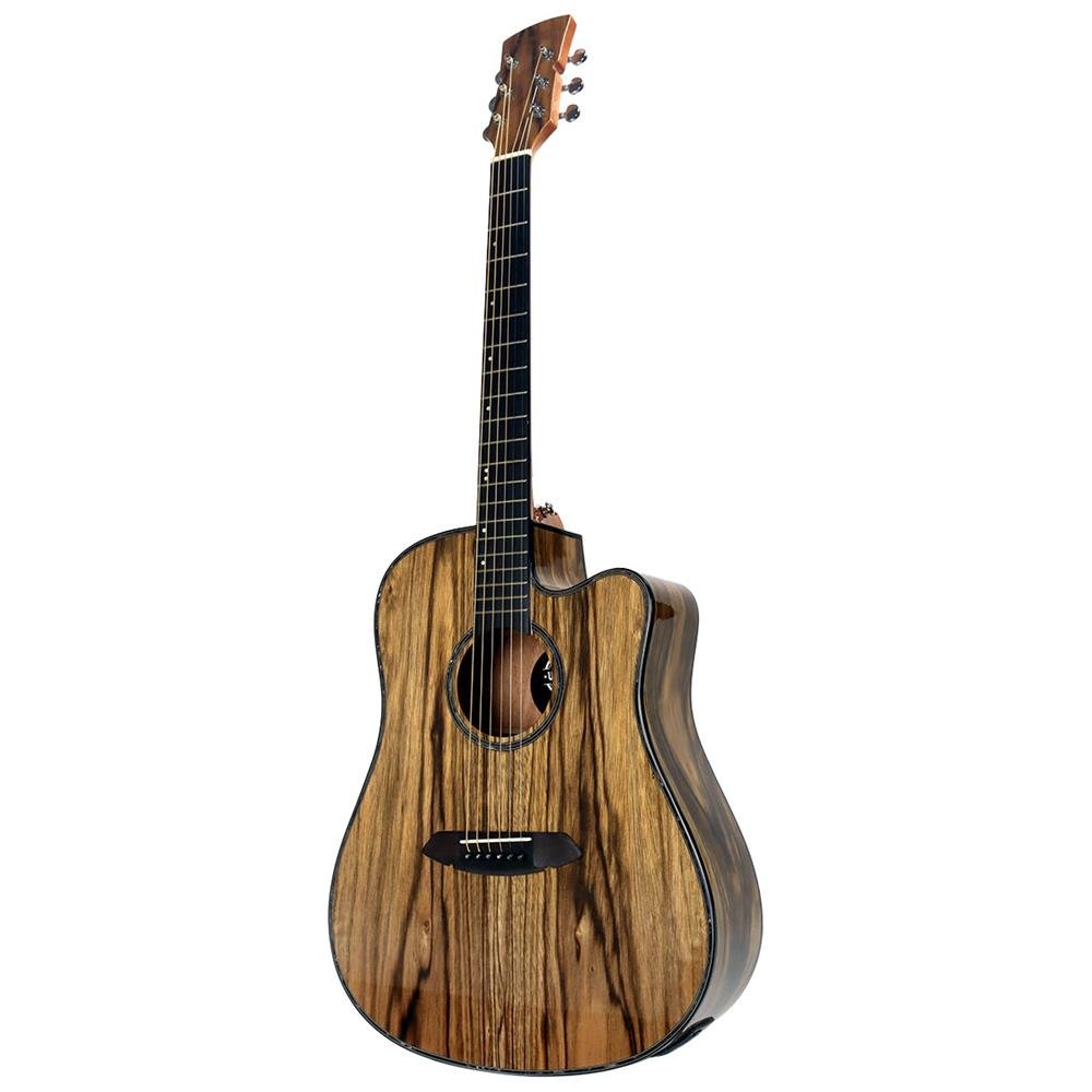 Violão Elétrico Vesúvio 41" - Tampo E Corpo Em Dao - Acabamento Gloss Hq - Eq 4 Bandas - Tvv1954