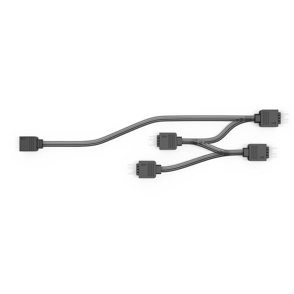 Cabo Adaptador Splitter Para Fans Argb 1 Entrada 4 Saidas Pcyes - Sptargb4pcy