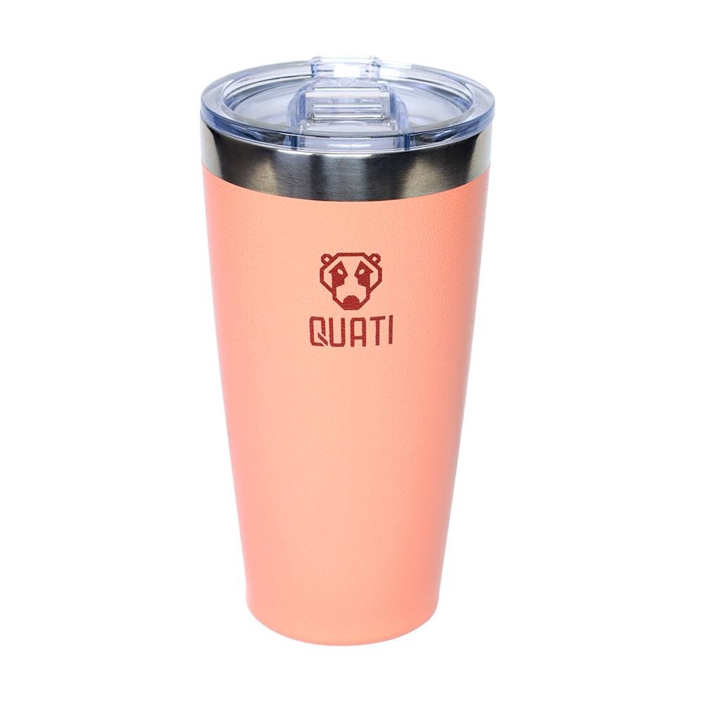 Copo Termico Quati Com Tampa 473ml Coral - Ccct473
