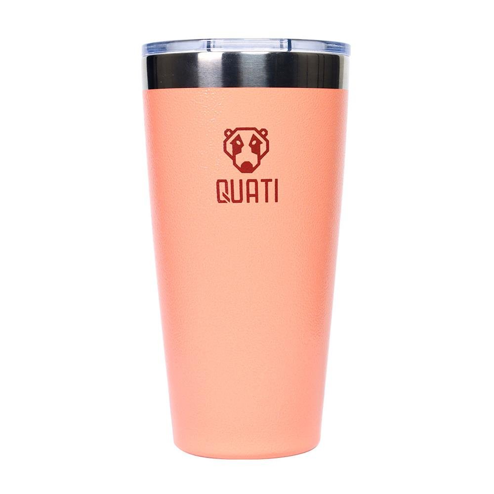 Copo Termico Quati Com Tampa 473ml Coral - Ccct473