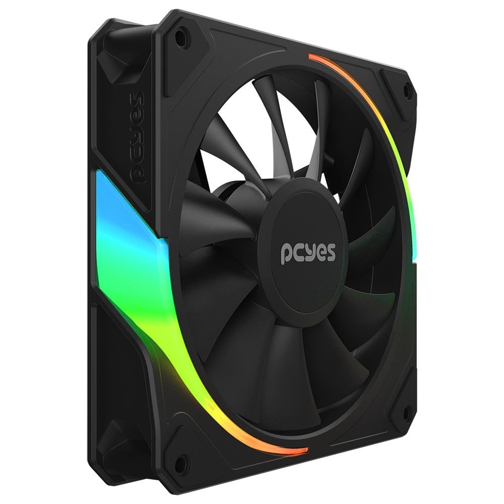 Cooler Fan Para Gabinete Sangue Frio 3 Argb Black Vulcan 120mm Pcyes - Argbsf3br