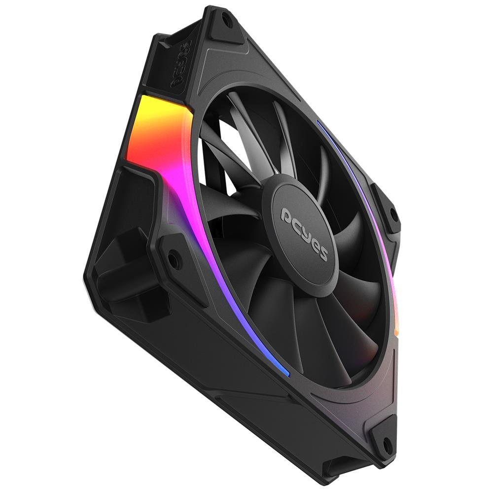 Cooler Fan Para Gabinete Sangue Frio 3 Argb Black Vulcan 120mm Pcyes - Argbsf3br