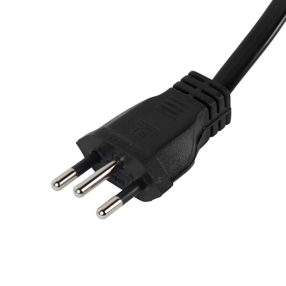 Extensão Elétrica 3 Tomadas Pp Plano 3x0,75 10m Preta