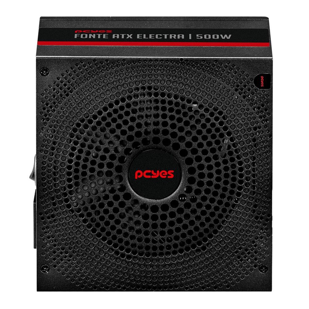 Fonte Atx Pcyes Electra 500w Pfc Ativo - Elec500w