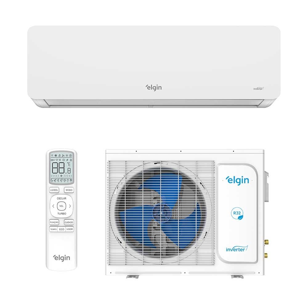 Ar-condicionado Split Inverter Ii 12000 Btus Elgin Eco com Wi-fi Integrado High Wall Só Frio 45hjfi12c2wb/45hjfe12c2cb 220v