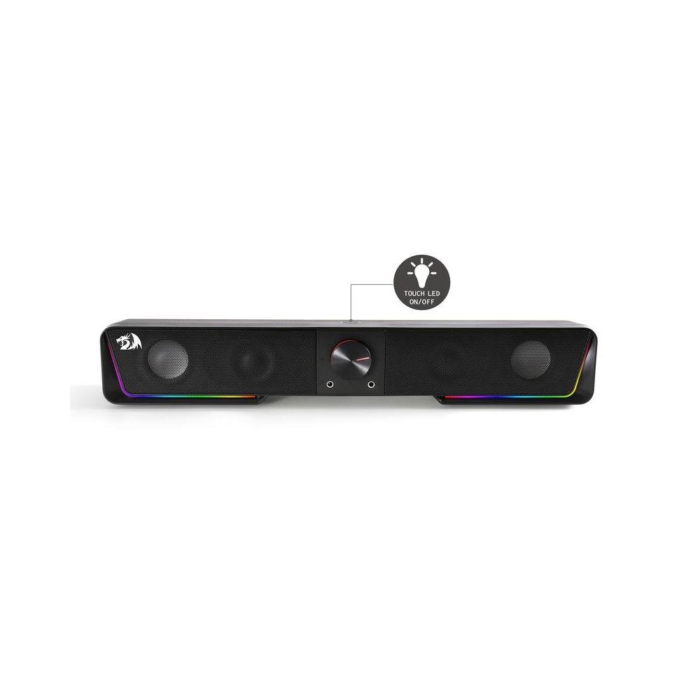 Caixa de Som Redragon Darknets Gamer, Bluetooth, RGB, 1.5W RMS x 2, Aux e USB - GS570.