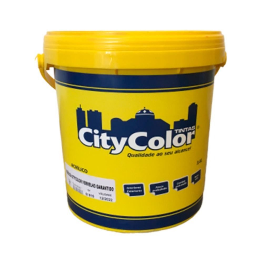 Tinta Acrílica Econômica Fosco 3,6l 064vd460 Verde Amazonas Citycolor
