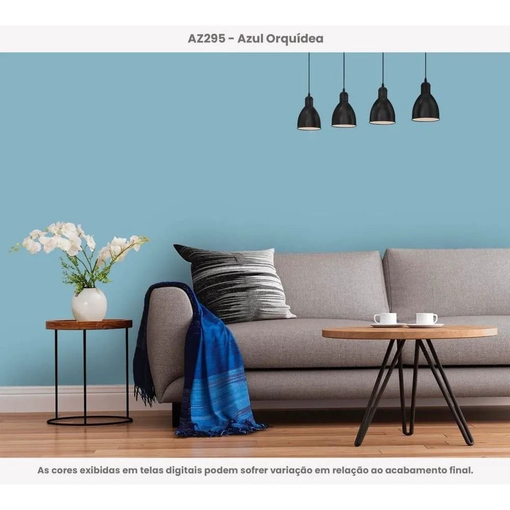 Tinta Acrílica Econômica Fosco 3,6l 064az295 Azul Orquídea Citycolor
