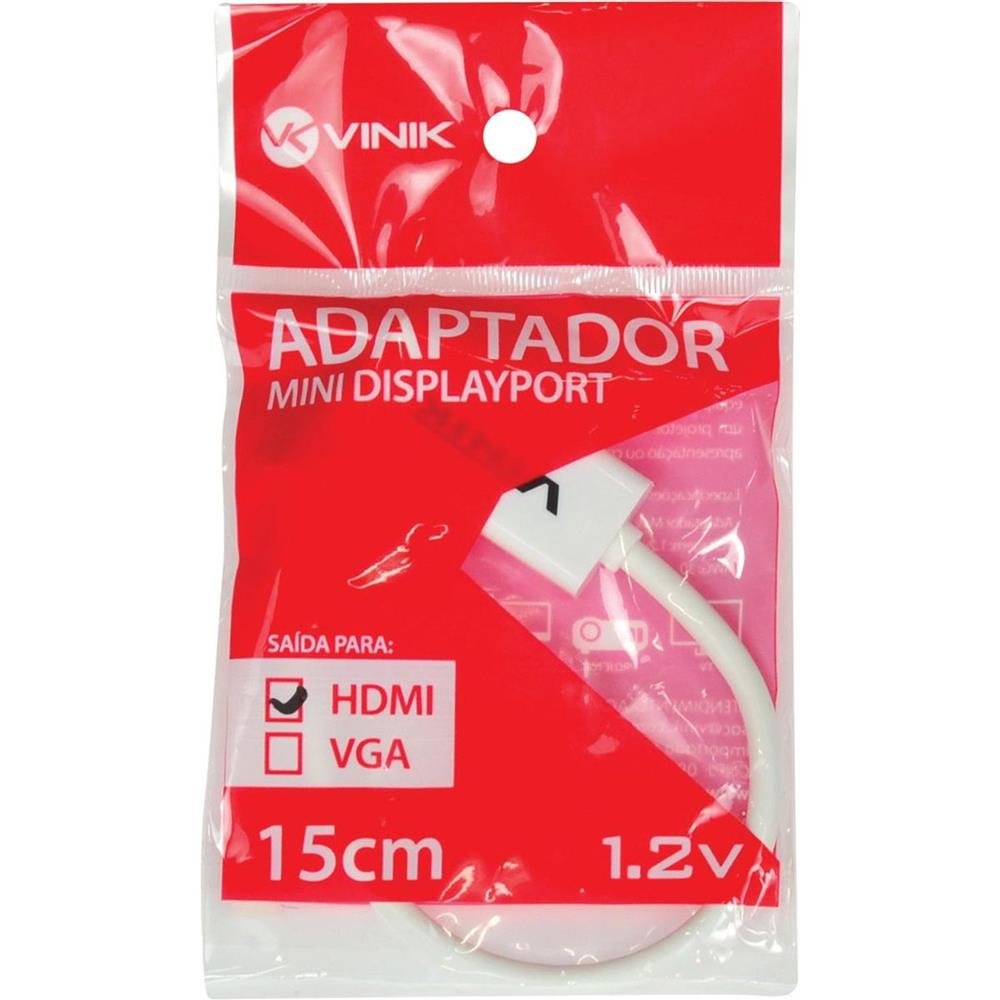 Adaptador Mini Displayport X Hdmi Fêmea 15cm Mdp-h15cm