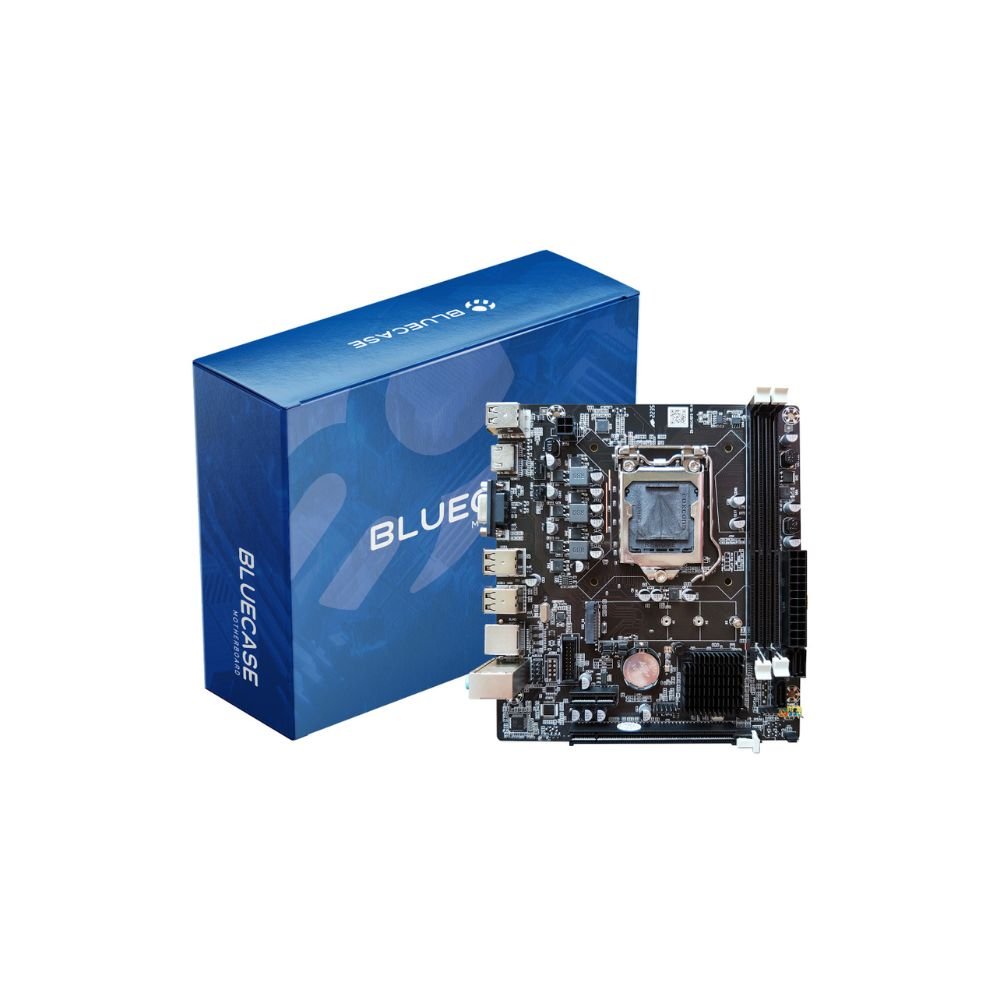 Placa Mae Bluecase BMBH61-D2HG-M2, LGA 1155, DDR3, HDMI, VGA, M.2, USB 2.0, Rede 10/100/1000 Mbps (I)