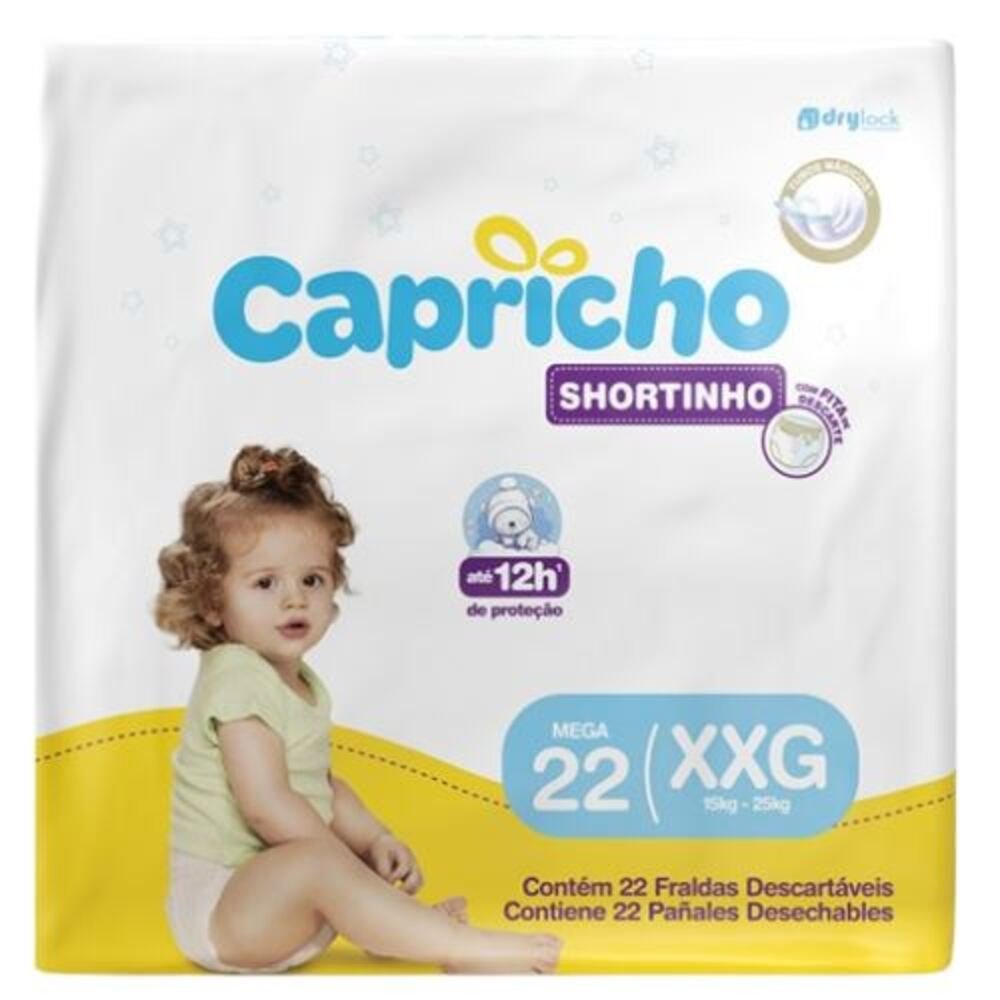 Fralda Capricho Shortinho Mega XXG 1X22