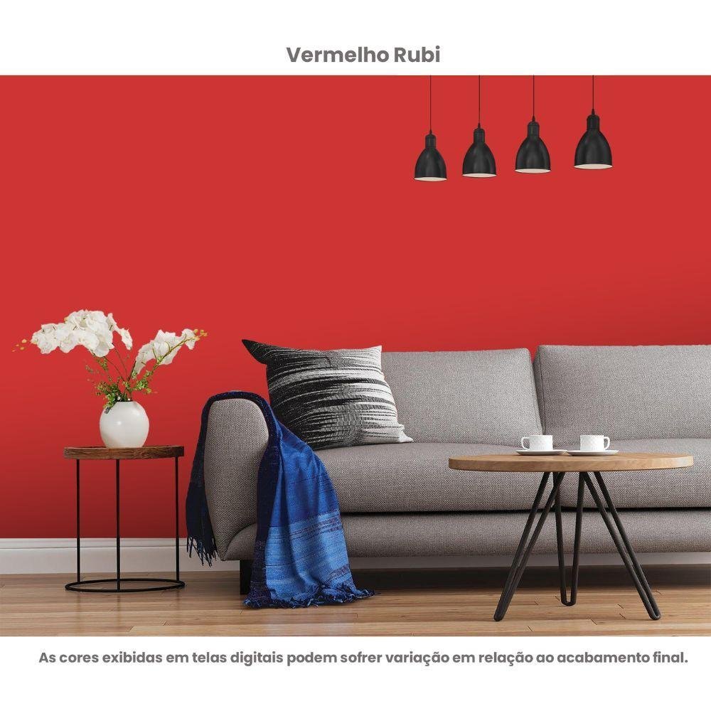 Tinta Acrílica Standard Semibrilho 15l Brilho E Cor Vermelho Rubi Hidrotintas