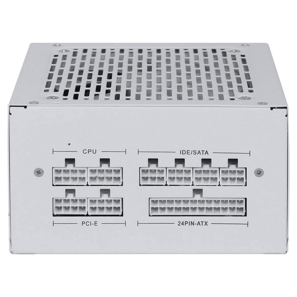 Fonte Gamer Pcyes Shocker Full Modular 500w 80 Plus White - White Ghost - Fm500wwg