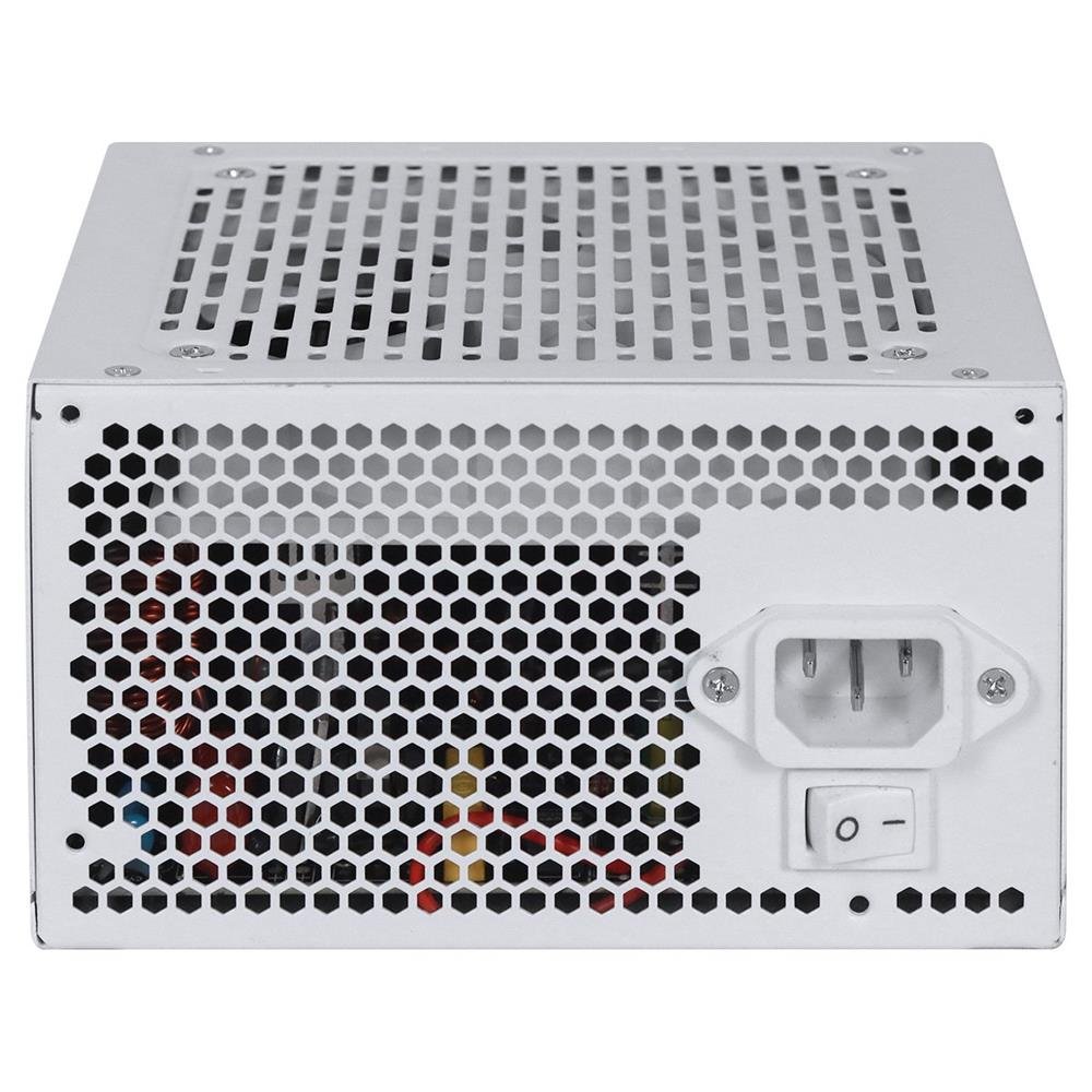 Fonte Gamer Pcyes Shocker Full Modular 500w 80 Plus White - White Ghost - Fm500wwg