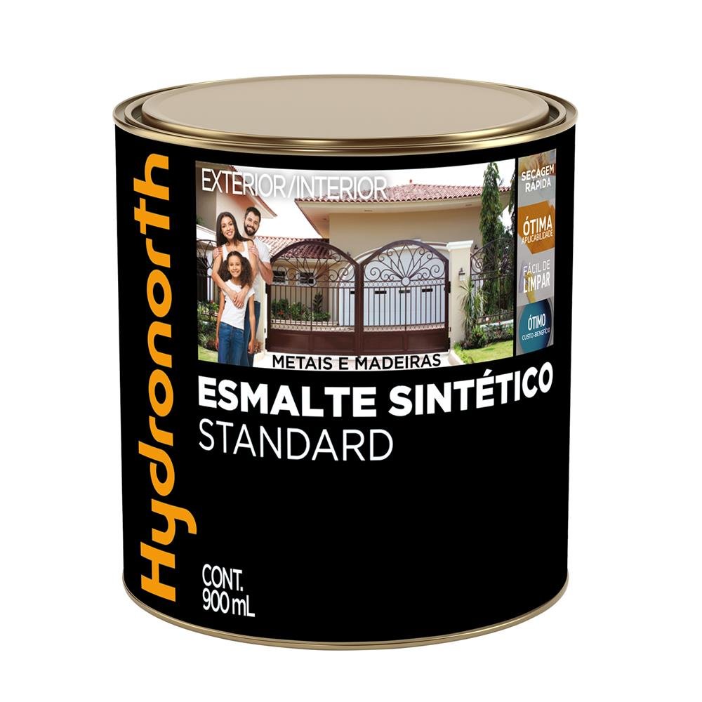 Esmalte Sintetico Standard Brilhante Hydronorth Platina Lata 900 Ml