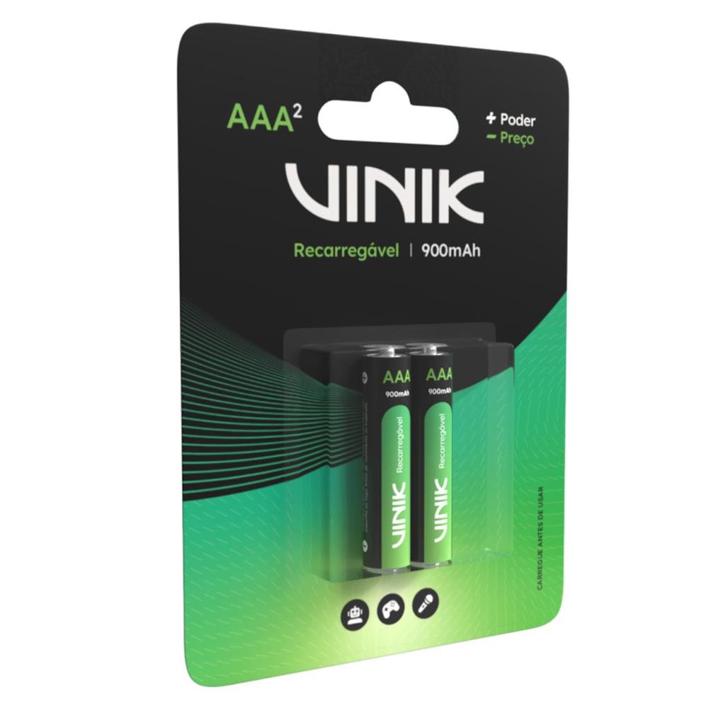 Pilha Recarregável Aaa C/2 - 900mah 1.2v - Vp3ab2r