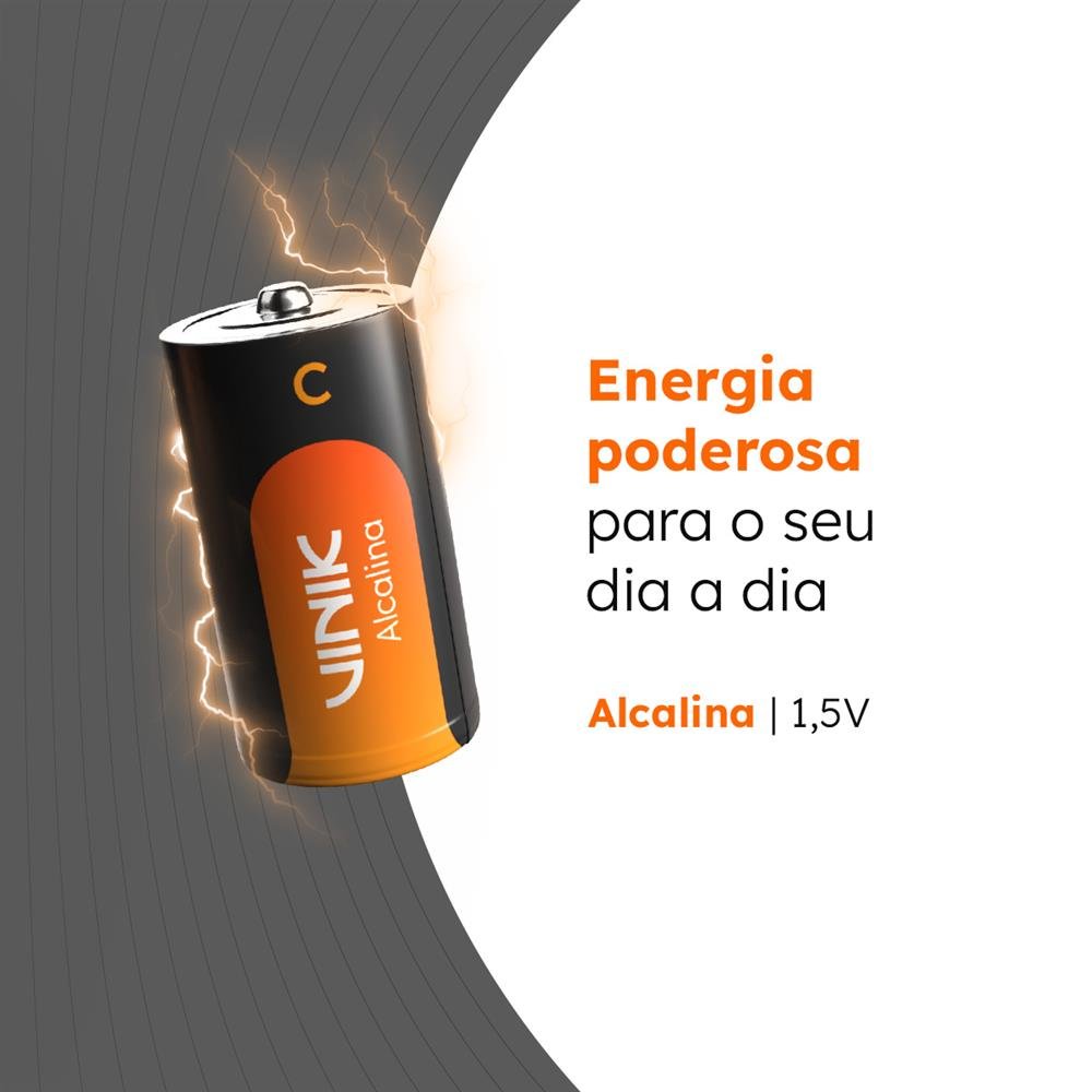 Pilha Alcalina C Lr14 C/2 Vpcb2