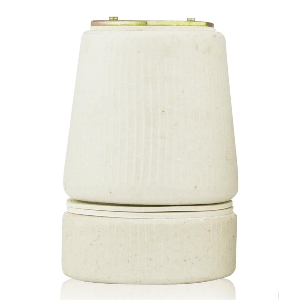 Bocal de Porcelana P/Lâmpada Tempo E-27 Foxlux