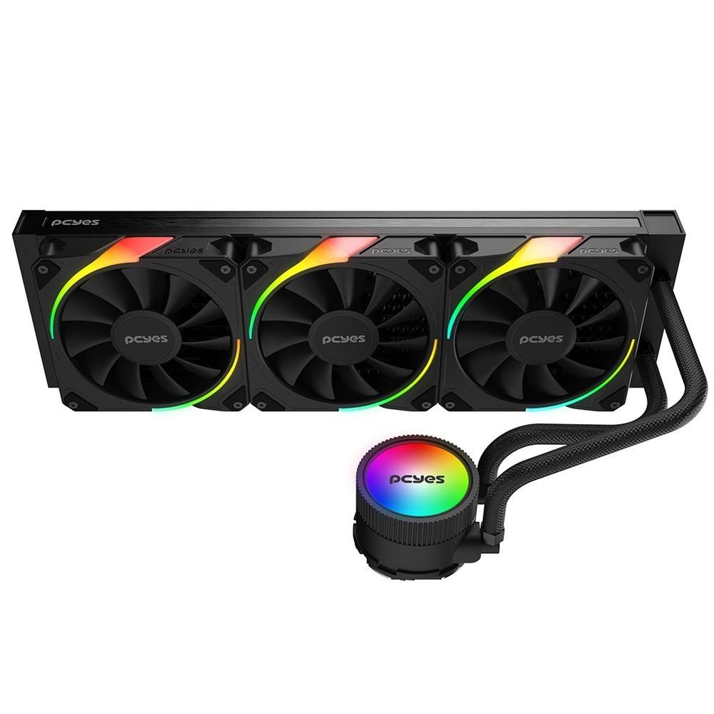 Water Cooler Sangue Frio 3 Argb Black Vulcan 360mm - Tdp 350w - Argbsf3360br