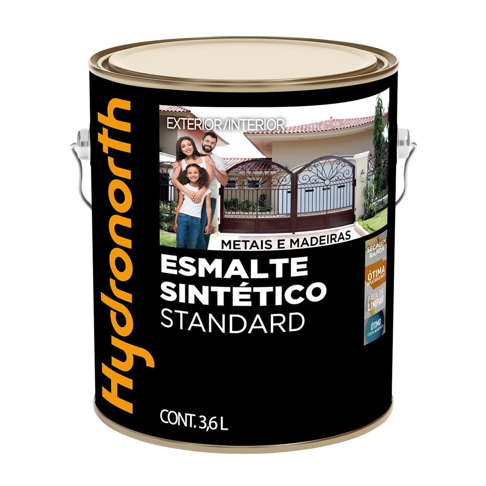 Esmalte Sintetico Standard Brilhante Hydronorth Platina Galao 3,6 L