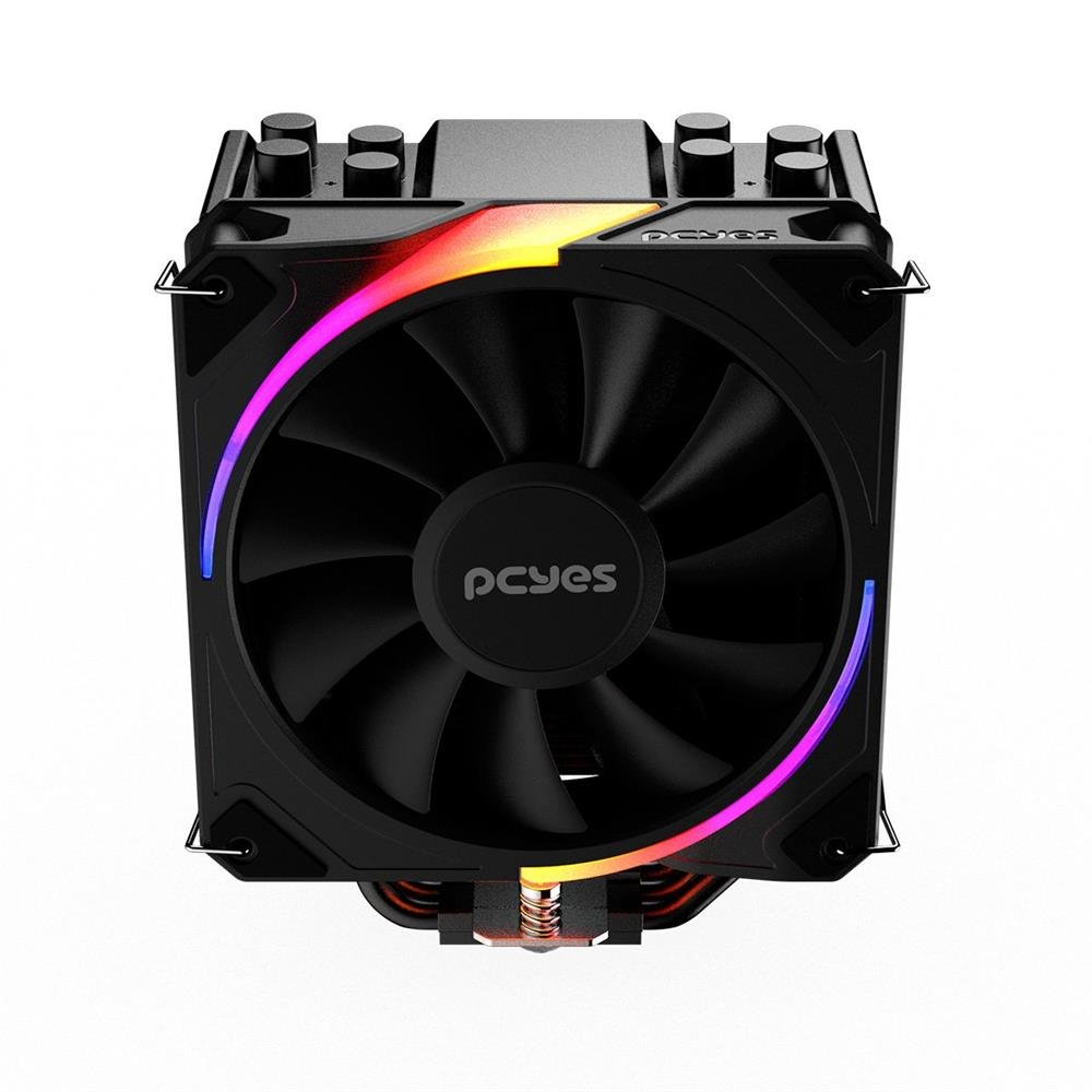 Cooler Para Processador Pcyes Frost Pulse Argb Black Vulcan - Tdp 180w - Pefpargbbv